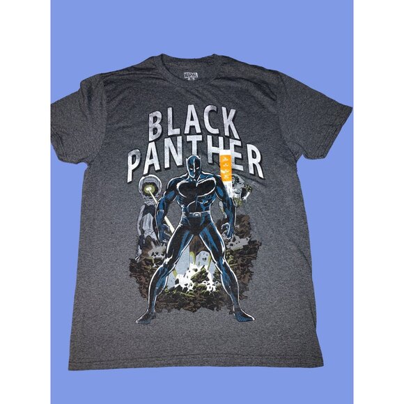 Marvel Comics The Black Panther Grey T-shirt Men’s Size M - Picture 1 of 7